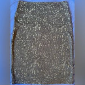 LuLaRoe Dark Green and Black Cassie Skirt